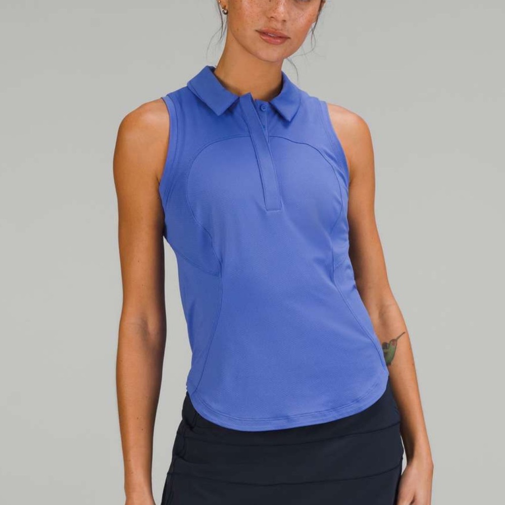 lululemon athletica Sleeveless Polo Tank Top in Periwinkle Blue